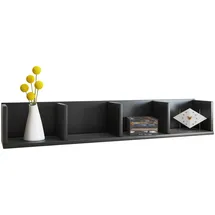 VCM Bücherregal 97 x 17 x 15 cm Schwarz