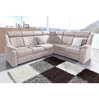 sit&more Ecksofa Basel, wahlweise mit Relaxfunktion beige