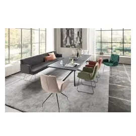 KAWOLA Esszimmerbank CHARME Cord grau 246cm