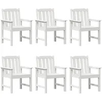 VidaXL Gartenstuhl 65,5 x 59 x 88 cm weiß