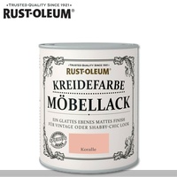 Rust-Oleum 750 ml Kreidefarbe Möbellack Koralle Shabby Chic Chalky Rustoleum