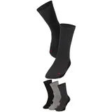 Apollo Basicsocken 3er Pack Grau/Mehrfarbig 47-48