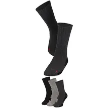 Apollo Basicsocken 3er Pack Grau/Mehrfarbig 47-48