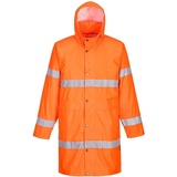 PORTWEST Warnschutzregenmantel, Größe: XL, Farbe: Orange, H442ORRXL