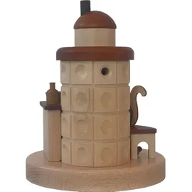 Zeidler Holzkunst GmbH Rauchofen Katze auf Ofenbank