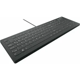Cherry AK-C8112 Medical Keyboard, schwarz, vollversiegelt, USB, DE (AK-C8112-US-B/GE)