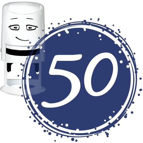 NIO Stempelmotiv - birthday 50-badge
