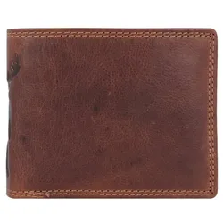 Jack Kinsky Monterey 108 Geldbörse RFID Schutz Leder 11.5 cm cognac