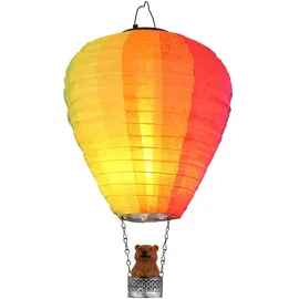 GLOBO Solarleuchte Kunststoff 44 cm 24x LED silber