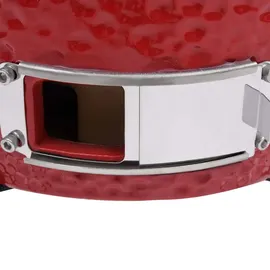 vidaXL 2-in-1 Kamado-Grill Smoker Keramik rot
