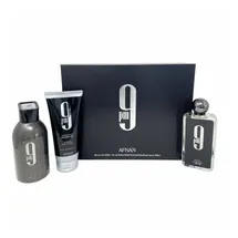 Afnan 9 PM Eau de Parfum 100 ml + Deo Spray 150 ml + Shower Gel 150 ml Geschenkset