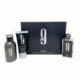 Afnan 9 PM Eau de Parfum 100 ml + Deo Spray 150 ml + Shower Gel 150 ml Geschenkset