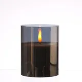 MARELIDA Windlicht MARELIDA Glas grau