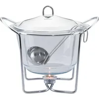 Kinghoff KH-1413 4,1L Transparent Glas - Silber/Hellblau