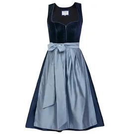 Edelnice Midi Dirndl Luna Samt blau 50
