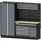 feistos Werkbank Stahl 46x228x200 cm pulverbeschichtet abschließbar