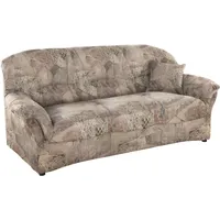 DOMO collection Couch Mikrofaser 3-Sitzer Braun