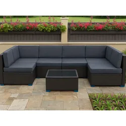 Lounge-Set 8 Personen Lugano