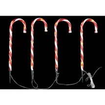 LINDER EXCLUSIV LED Gartenleuchtstäbe Zuckerstange 50 cm warmweiß