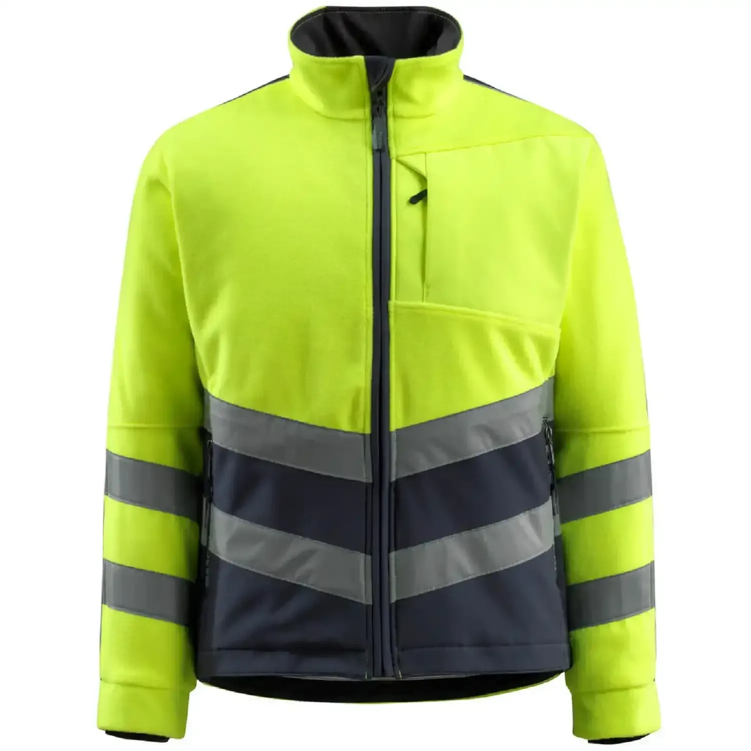 Warnschutz-Fleecejacke "SHEFFIELD" Safe Supreme - M - gelb/schwarzblau