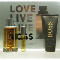 HUGO BOSS The Scent Eau de Toilette 100 ml + Eau de Toilette 10 ml + Shower Gel 100 ml Geschenkset