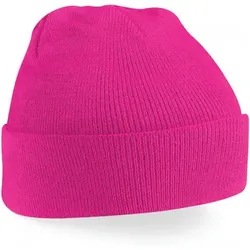 Beechfield  Kinder-Mütze Bonnet revers  Original  in Rosa, Einheitsgrösse