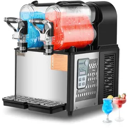 VEVOR 3Lx2 Kommerzielle Slusheis Maschine Margarita Smoothie Getränk Maker