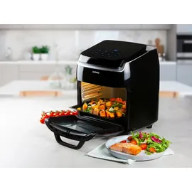 DOMO collection Heißluftfritteuse Mini Backofen 10L schwarz