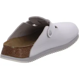 Birkenstock Boston Super Grip Naturleder weiß schmal 45