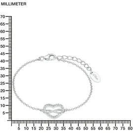 s.Oliver Armband 2020972 Herz Infinity Silber, Zirkonia