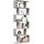 vidaXL Bücherregal 70 x 24 x 193 cm Betongrau
