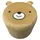 Hti-Living Kinderhocker Marcia Teddy Polyester 29 x 27 x 29 cm Braun