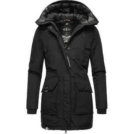 Navahoo Winterjacke schwarz / weiß XS
