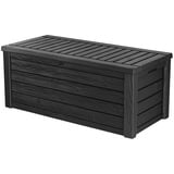 Keter Kissenbox Westwood, Grau (Anthrazit), 570 Liter Fassungsvermögen, L 155 x B 72,4 x H 64,4 cm (außen), wasserdicht, wetterfest, robust