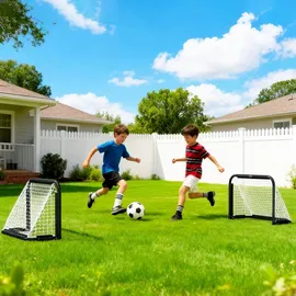 Homcom Fußballtor Schwarz 90 x 36 x 60 cm