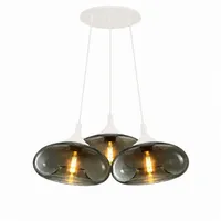 s.luce Cruet 3-flg. 28 cm Rauch/Weiß rund