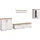 Home Affaire Wohnwand Cosenza, (Set, 4-St), Cosenza, Breite: 336 cm,Vitrine,Highboard,Lowboard, Wandboard weiß