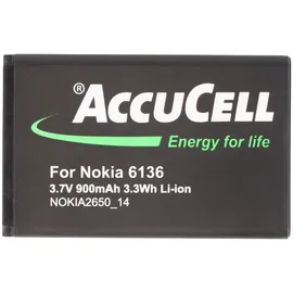 AccuCell Akku passend für Tiptel 6112 Akku mit 3,7 Volt und 900mAh