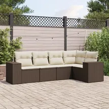 vidaXL Garten-Lounge-Set 5-tlg. braun