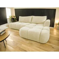 Ecksofa Milano Wolke 280x165 mit schlaffunktion bettkasten Beige Monolith 04 Rechts - Beige