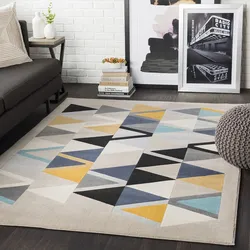 Teppich SURYA "MILANO", bunt (multi), B:120cm H:11mm L:170cm, Kunstfaser, Teppiche, Skandi Design, Modern Boho Kurzflor Wohnzimmerteppich, Schlafzimmer