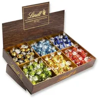 Lindt LINDOR Schokolade Genießer Box Mischung im Thekendisplay 1,718 kg 6 Sorten ca 138 Kugeln