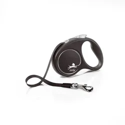 FLEXI Black Design schwarzes Lanyard S - 5m bis 15kg - Band