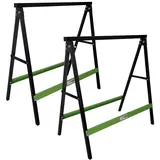 Baumarktplus Klappbock Sägebock Arbeitsbock klappbar 2er Set Traglast 200 kg/Paar Gerüstbock