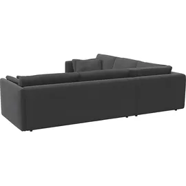 flexlux Eckcouch Polyester 3-Sitzer Grau