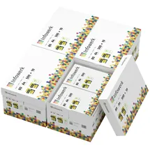 infowerk Druckerpapier Kopierpapier 20000 Blatt (40 x 500) DIN A4 80 g Premium Hochweiß CIE 160 Testsieger PEFC Umweltzertifikat