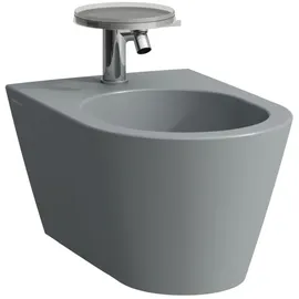 Laufen Kartell Wand-Bidet 1 Hahnloch, graphit matt