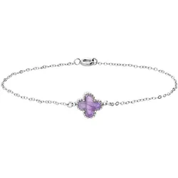 Lucardi Armband Stahl Silber Damen 