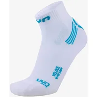 Uyn Run Veloce Runningsocken, white/turquoise 35/36