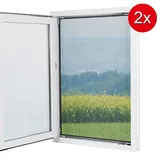 EasyMaxx Fliegengitter mit Magic Click 150 x 130 cm Schwarz